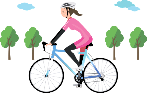 Biker woman. Free illustration for personal and commercial use.