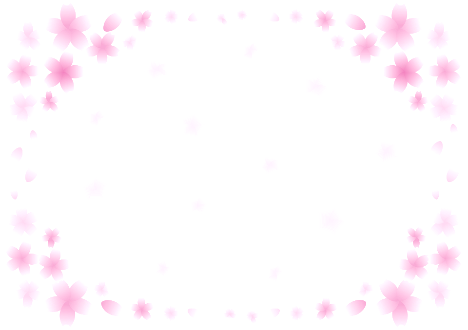 Cherry blossoms frame. Free illustration for personal and commercial use.