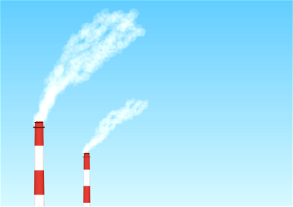 Chimney factory smoke. Free illustration for personal and commercial use.