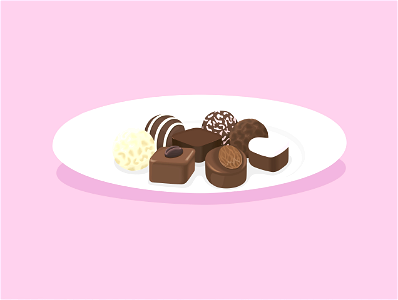 Chocolate sweets. Free illustration for personal and commercial use.