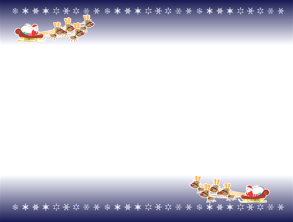 Christmas santa claus reindeer frame. Free illustration for personal and commercial use.