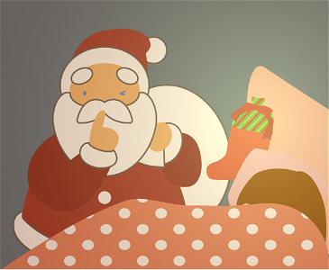 Christmas santa claus. Free illustration for personal and commercial use.