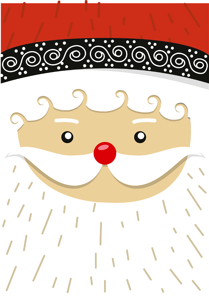 Christmas santa claus. Free illustration for personal and commercial use.