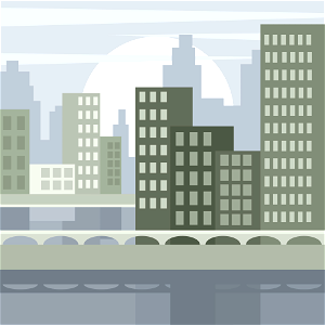 Cityscape. Free illustration for personal and commercial use.