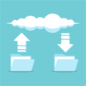 Cloud storage. Free illustration for personal and commercial use.