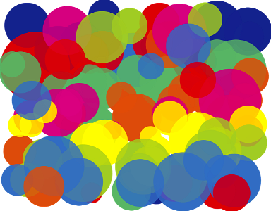 Colorful circles background. Free illustration for personal and commercial use.