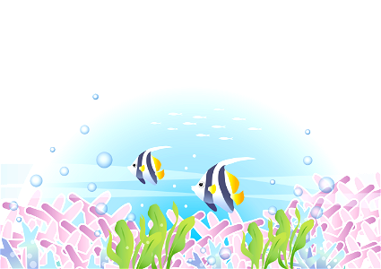 Coral tropical fish. Free illustration for personal and commercial use.