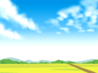 Countryside field sky. Free illustration for personal and commercial use.
