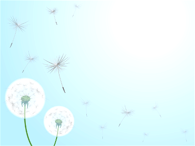 Dandelion background. Free illustration for personal and commercial use.