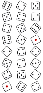 Dice background. Free illustration for personal and commercial use.