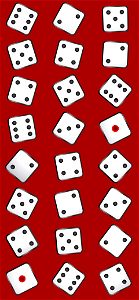 Dice background. Free illustration for personal and commercial use.