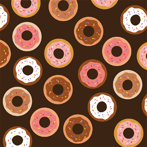 Doughnut background. Free illustration for personal and commercial use.