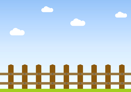 Fence pasture sky. Free illustration for personal and commercial use.