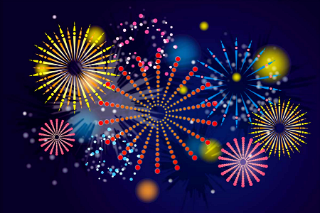 Fireworks background. Free illustration for personal and commercial use.