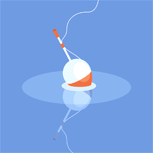 Fishing float. Free illustration for personal and commercial use.
