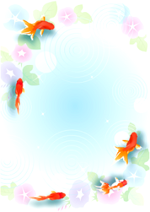 Goldfish morning glory. Free illustration for personal and commercial use.
