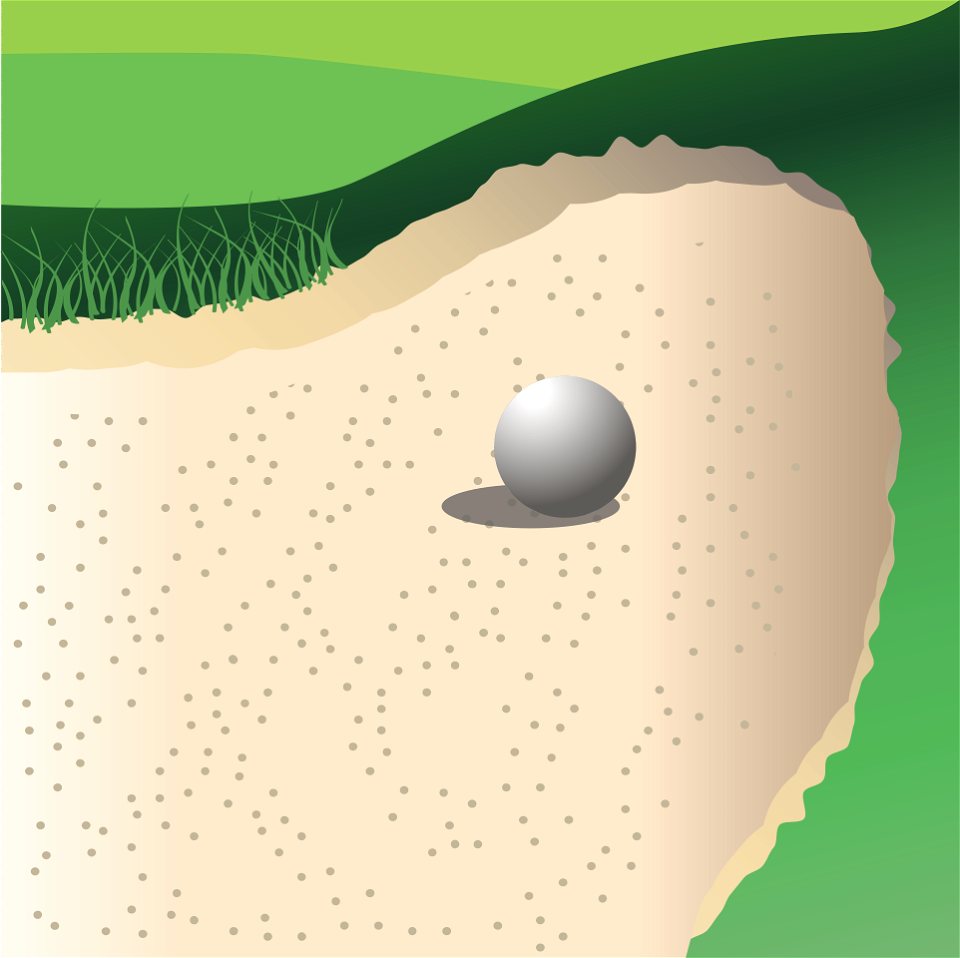 Golf ball. Free illustration for personal and commercial use.