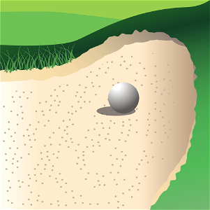 Golf ball. Free illustration for personal and commercial use.