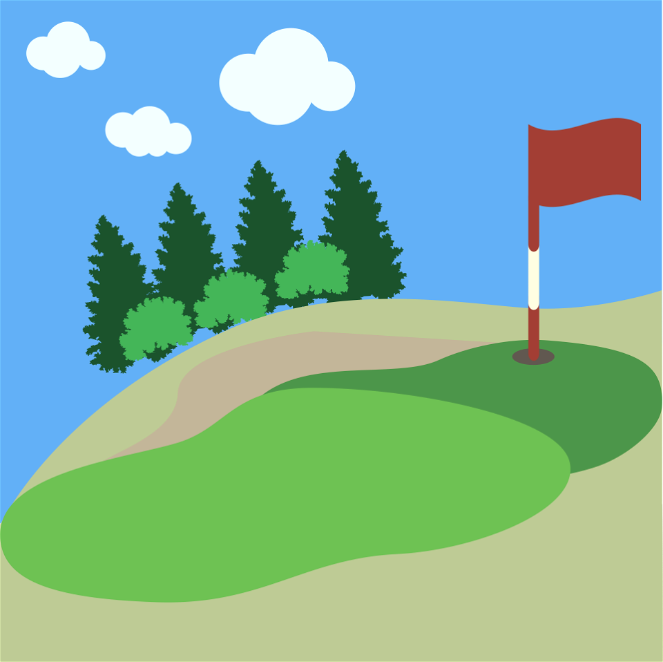 Golf course - Free Stock Illustrations | Creazilla