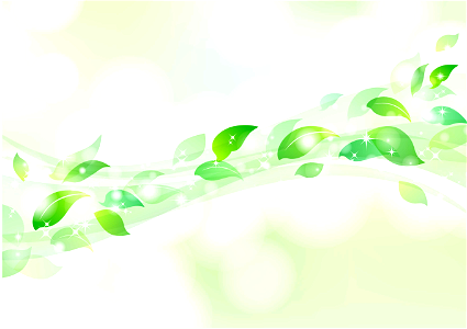 Green leaves wind background. Free illustration for personal and commercial use.