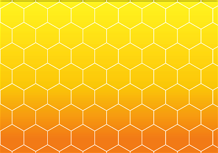 Hexagon honey corn. Free illustration for personal and commercial use.
