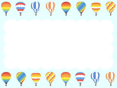 Hot air balloon background. Free illustration for personal and commercial use.