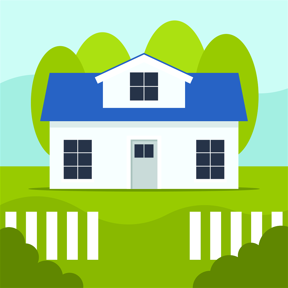 House home. Free illustration for personal and commercial use.