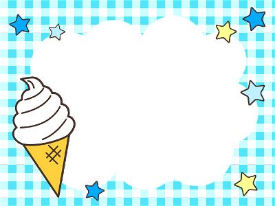 Ice cream frame. Free illustration for personal and commercial use.