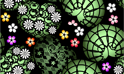 Japanese pattern background. Free illustration for personal and commercial use.