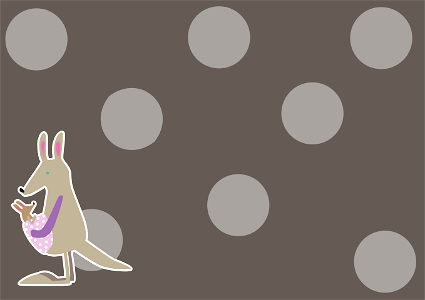 Kangaroos animal background. Free illustration for personal and commercial use.