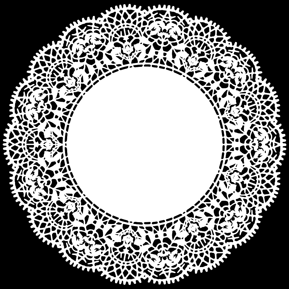 Lace circle. Free illustration for personal and commercial use.