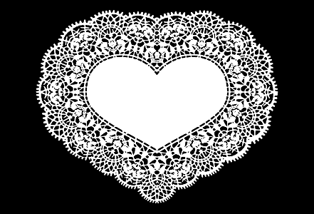 Lace heart. Free illustration for personal and commercial use.