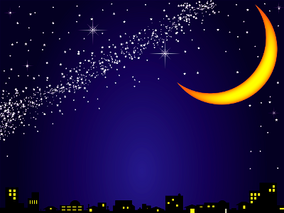 Milky way moon night. Free illustration for personal and commercial use.