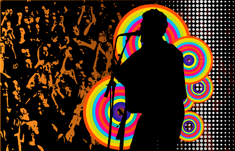Music concert background. Free illustration for personal and commercial use.