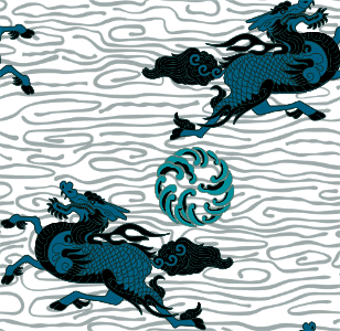 Qilin kirin background. Free illustration for personal and commercial use.