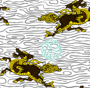 Qilin kirin background. Free illustration for personal and commercial use.