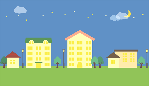 Residential area. Free illustration for personal and commercial use.