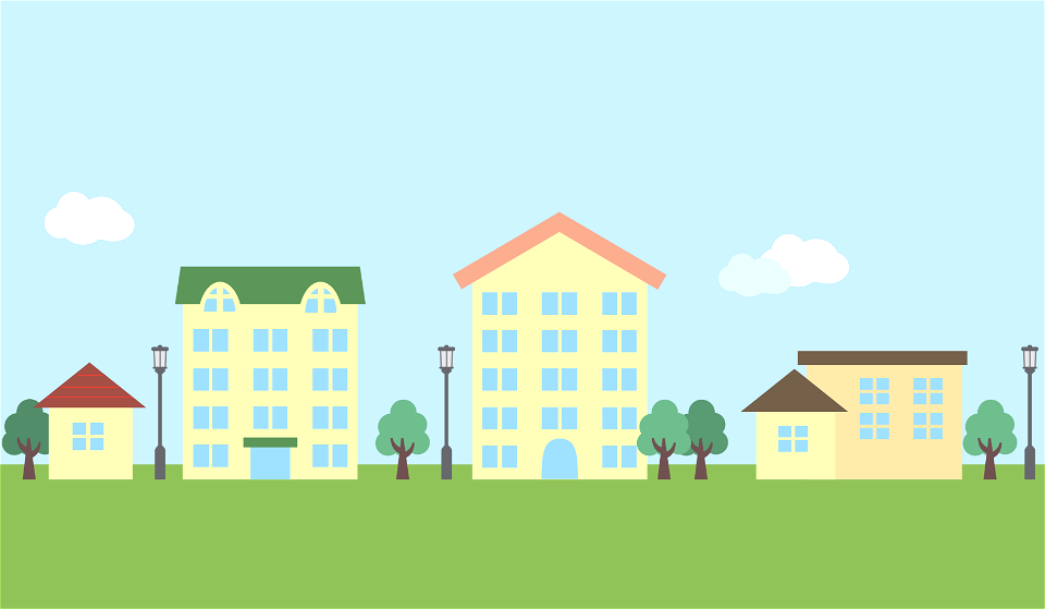 Residential area - Free Stock Illustrations | Creazilla