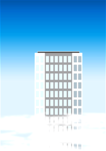 Residential tower. Free illustration for personal and commercial use.