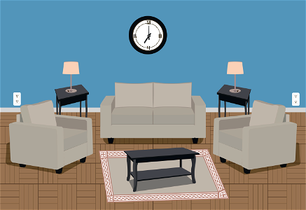 Room interior. Free illustration for personal and commercial use.