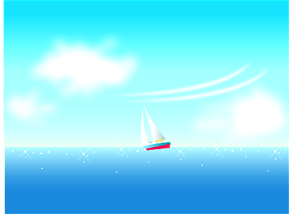 Sailing. Free illustration for personal and commercial use.