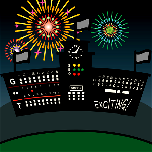 Scoreboard. Free illustration for personal and commercial use.