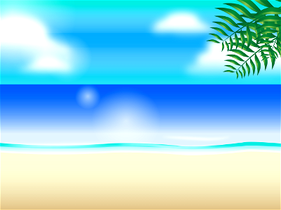 Sea beach. Free illustration for personal and commercial use.