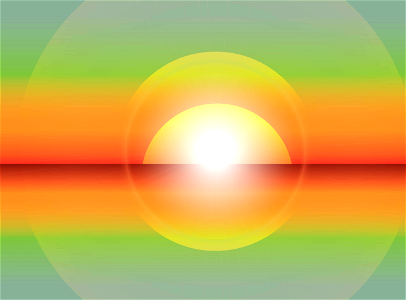 Sea sunset. Free illustration for personal and commercial use.