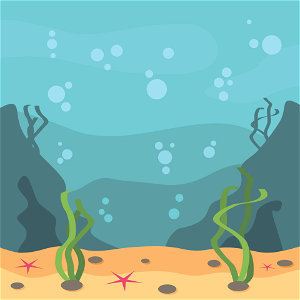 Seabed. Free illustration for personal and commercial use.