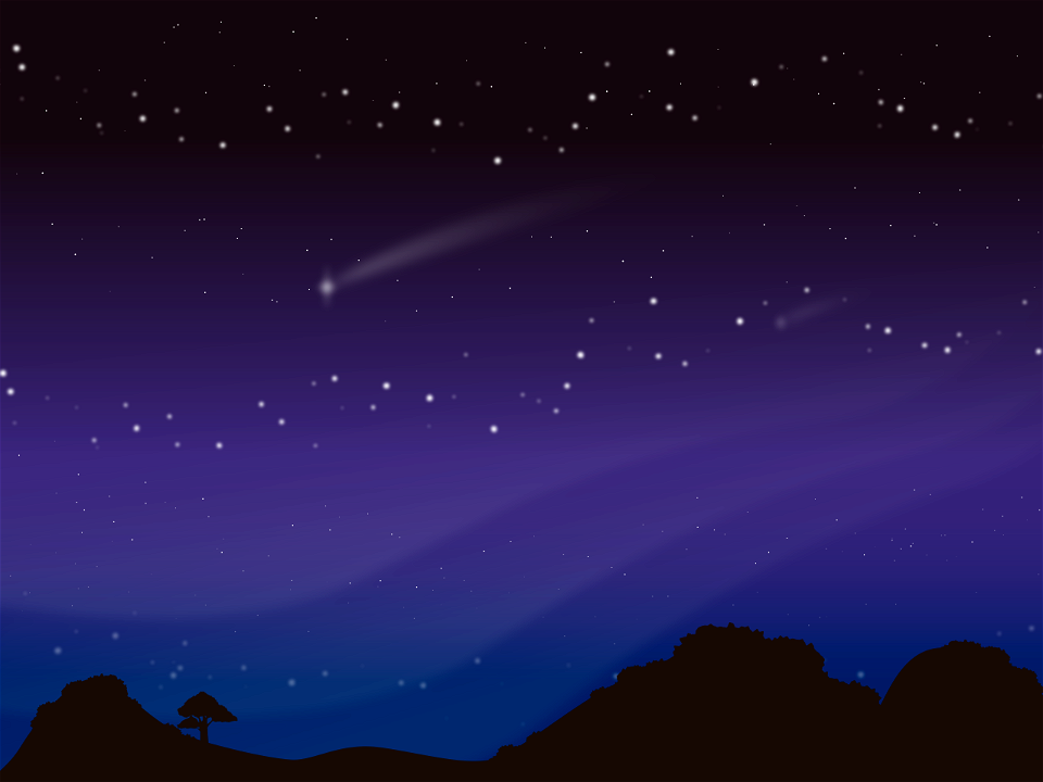Shooting star. Free illustration for personal and commercial use.