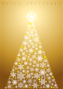 Snowflake christmas tree