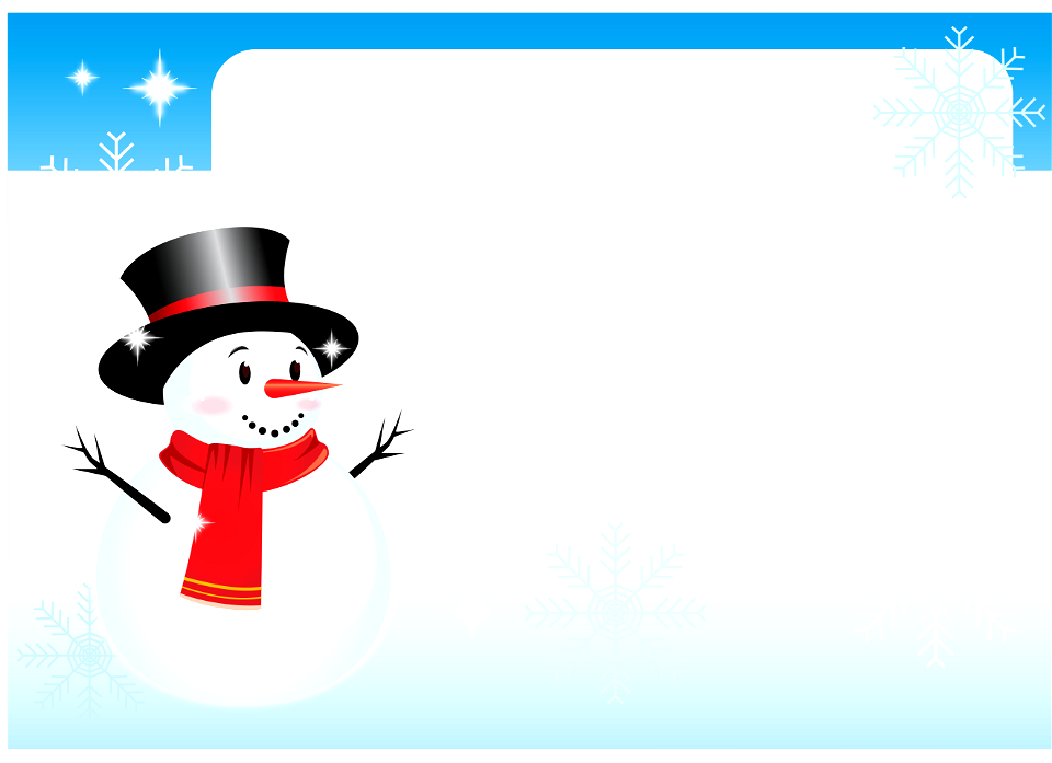 Snowman winter. Free illustration for personal and commercial use.