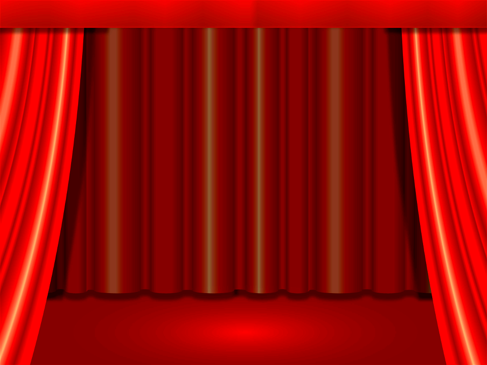 Stage curtain. Free illustration for personal and commercial use.