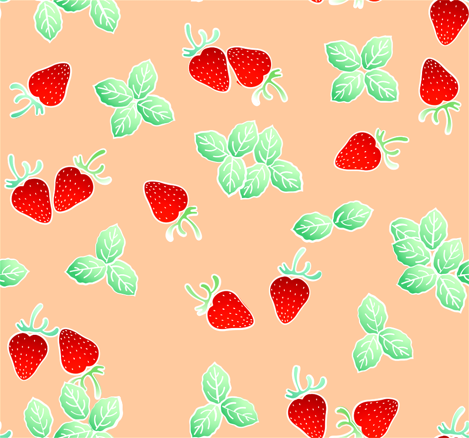 Strawberry background. Free illustration for personal and commercial use.